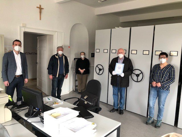 Kreisarchivpfleger zu Besuch im Archiv 