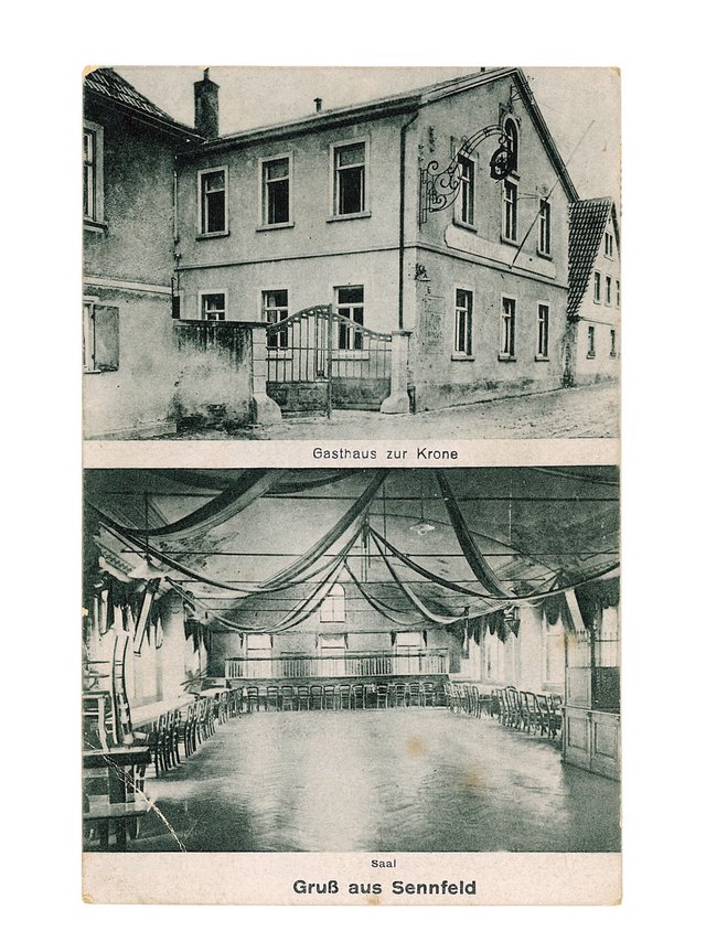 Gasthaus zur Krone mit Tanzsaal um 1920